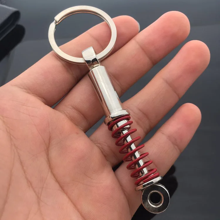 2pcs key chain Shock absorber Keychain Pendant Car Key Chain Ring