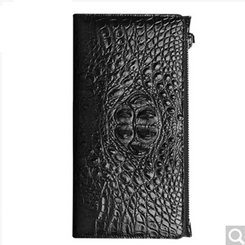 

Zaqeen Crocodile leather wallet male leather gift man business Leisure men clutch multi-function large capacity youth fashion