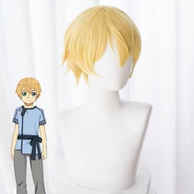 Japanese Anime Sword Art Online Eugeo Synthesis Thirty-two Cosplay Wig short yellow Wig Synthetic wig Yellow short Wig