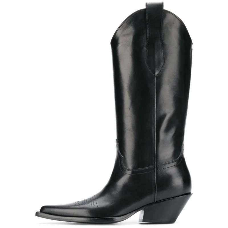 women's low heel western boots