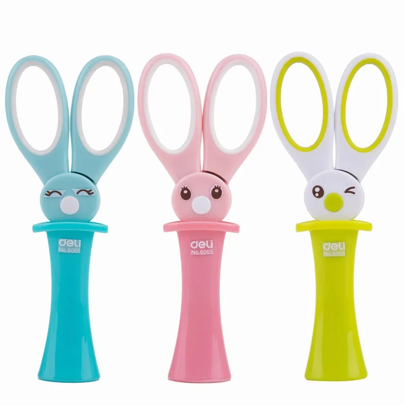 1 шт./лот милые 3-Цвет кролик-образный ножницы для школы канцелярские и канцелярских товаров и студентов