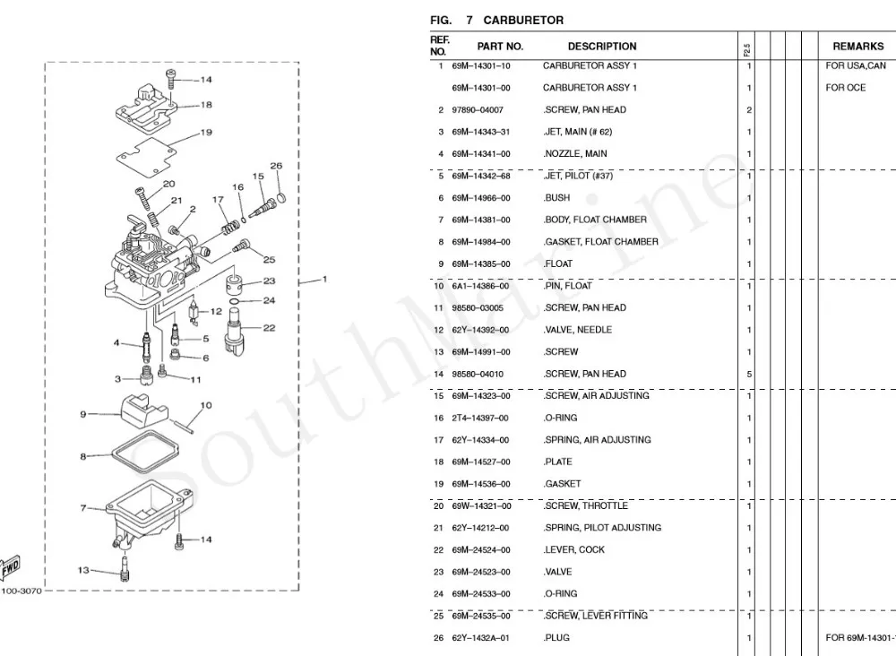 F2.6-04000200 карбюратор в сборе для Parsun HDX Макара 4-ход 2.6hp F2.6 лодка лодочных моторов