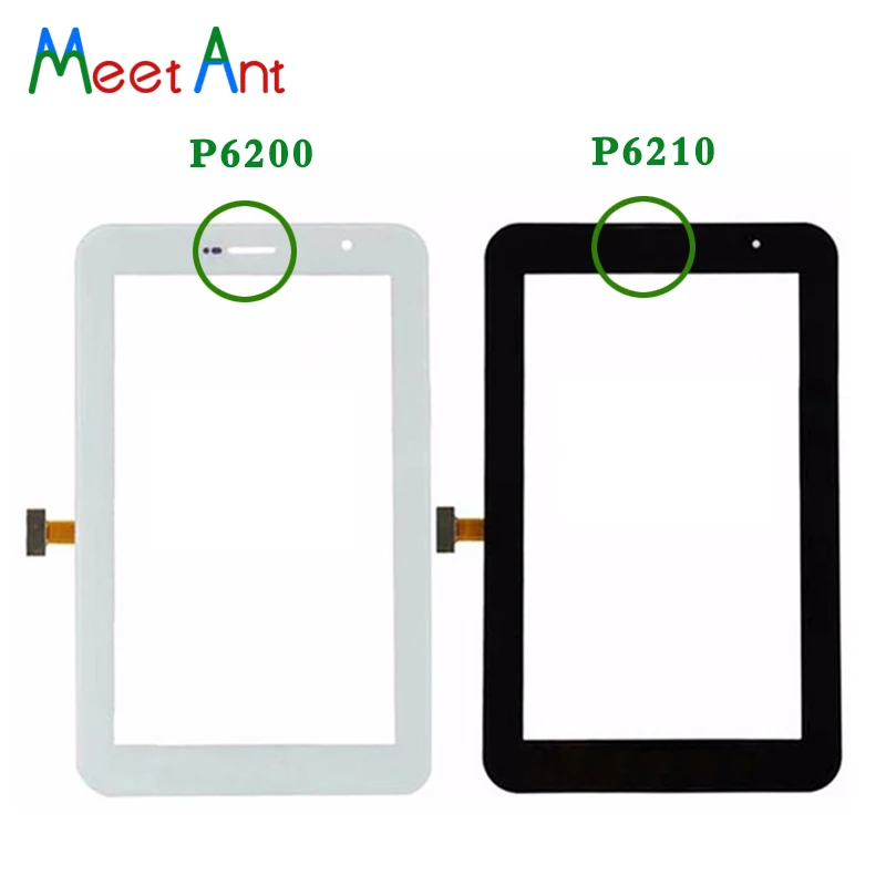 10Pcs/lot 7.0" For Samsung Galaxy Tab 7.0 Plus P6200 and P6210 Touch Screen Digitizer Sensor Front Outer Glass Lens Panel