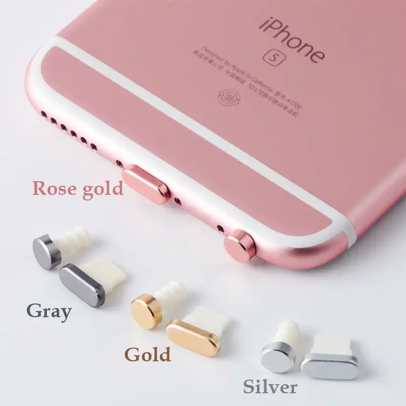 Metal Alloy Earphone Jack Plug Anti Dustproof Dust Plug Ear Earphone Cap For Iphone 5 5s Se 6 6s 7 Plus Cell Phone Headphone Earphone Cap Earphone Jackearphone Jack Plug Aliexpress