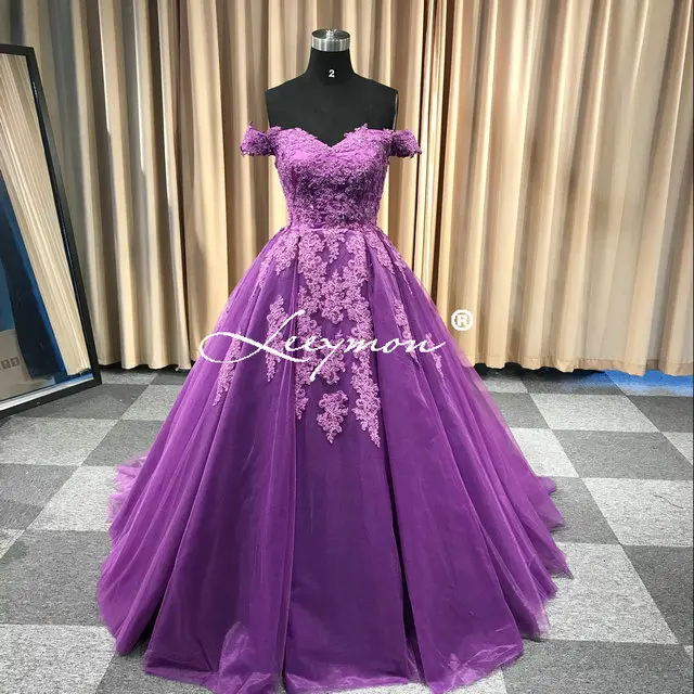 Кружевные вечерние платья с открытыми плечами и бисером из тюля размера плюс, свадебное платье, бальное платье, торжественное платье, свадебное платье - Цвет: Color 617