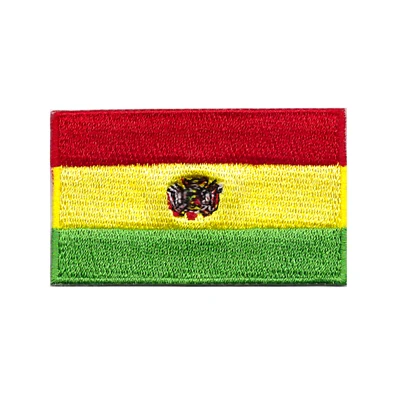 South American flag embroidery iron on patches for clothing - Цвет: bolivia