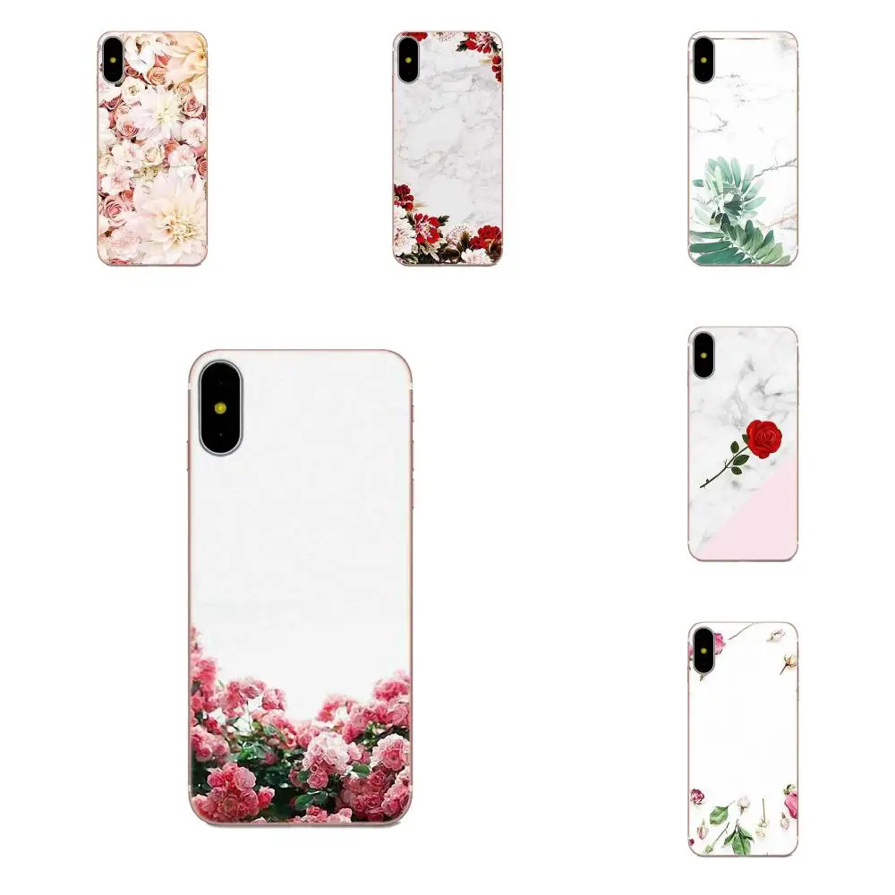 Белые мраморные и цветочные чехлы для Huawei Honor 4C 5A 5C 5X 6 6C 6A 6X 7 7X 8 9 V8 V10 Y3II Y5II Y6II G8 P7 Play