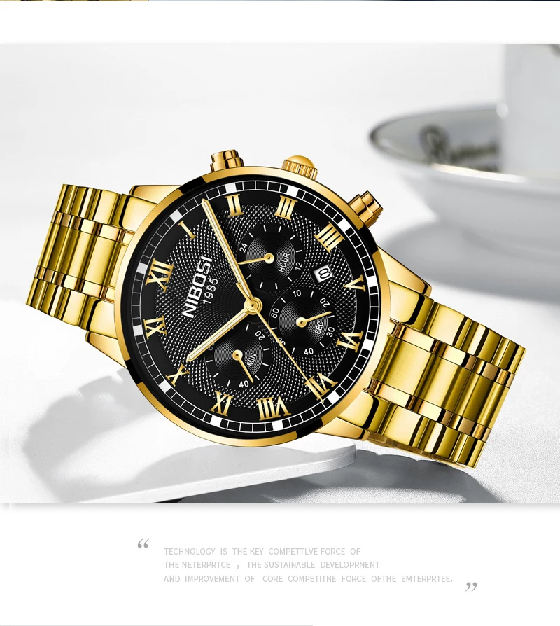 Mens Watches Top Brand Luxury Automatic Mens Watch Minimalist Watch Men Waterproof Male Watch Sports Male Watch Luxury NIBOSI    (10)