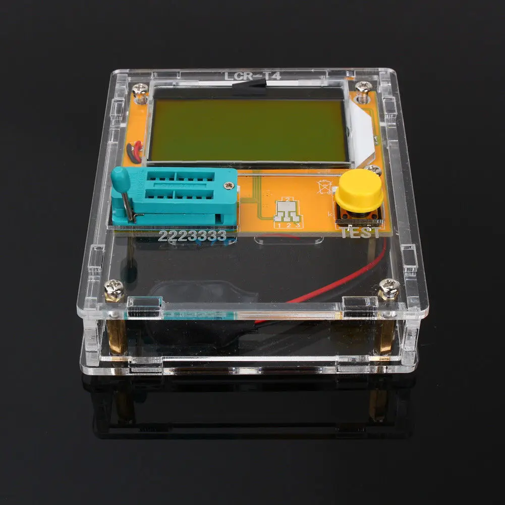 

ELEG-LCR-T4 Mega328 Transistor Tester Diode Triode Capacitance ESR Meter With Shell With