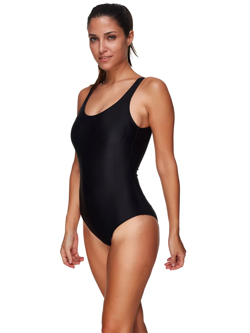 AINDAV классический черный сдельный купальник женский купальник размера плюс спортивный купальник купальные костюмы сексуальный с открытой спиной Монокини XXXL