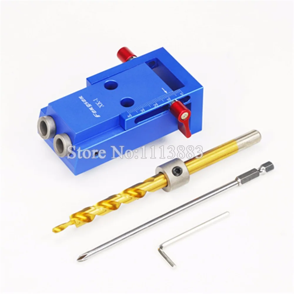 

Minin Kreg Pocket Hole Jig Kit Syestem For Wood Working & Joinery With Step Drilling Bit & Accessories