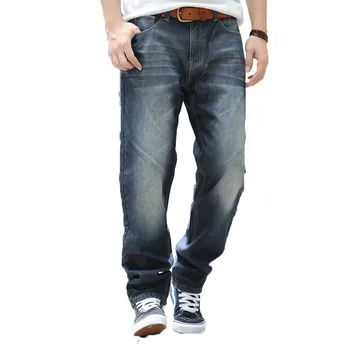 

Brand Winter Plus Velvet Mens Dance Baggy Jeans Loose Street Style Jeans Men Hip Hop Jeans Long Jean Harem Pants Plus Size 28-44