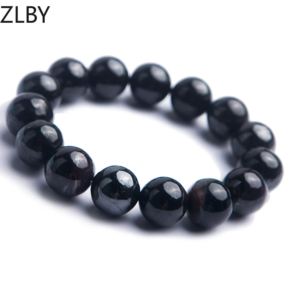 

14mm Genuine Natural Sugilite Bracelet Stretch Healing Crystal Big Round Bead Bracelets For Women Female