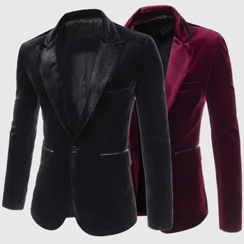

New Men Suit Corduroy Slim single-breasted