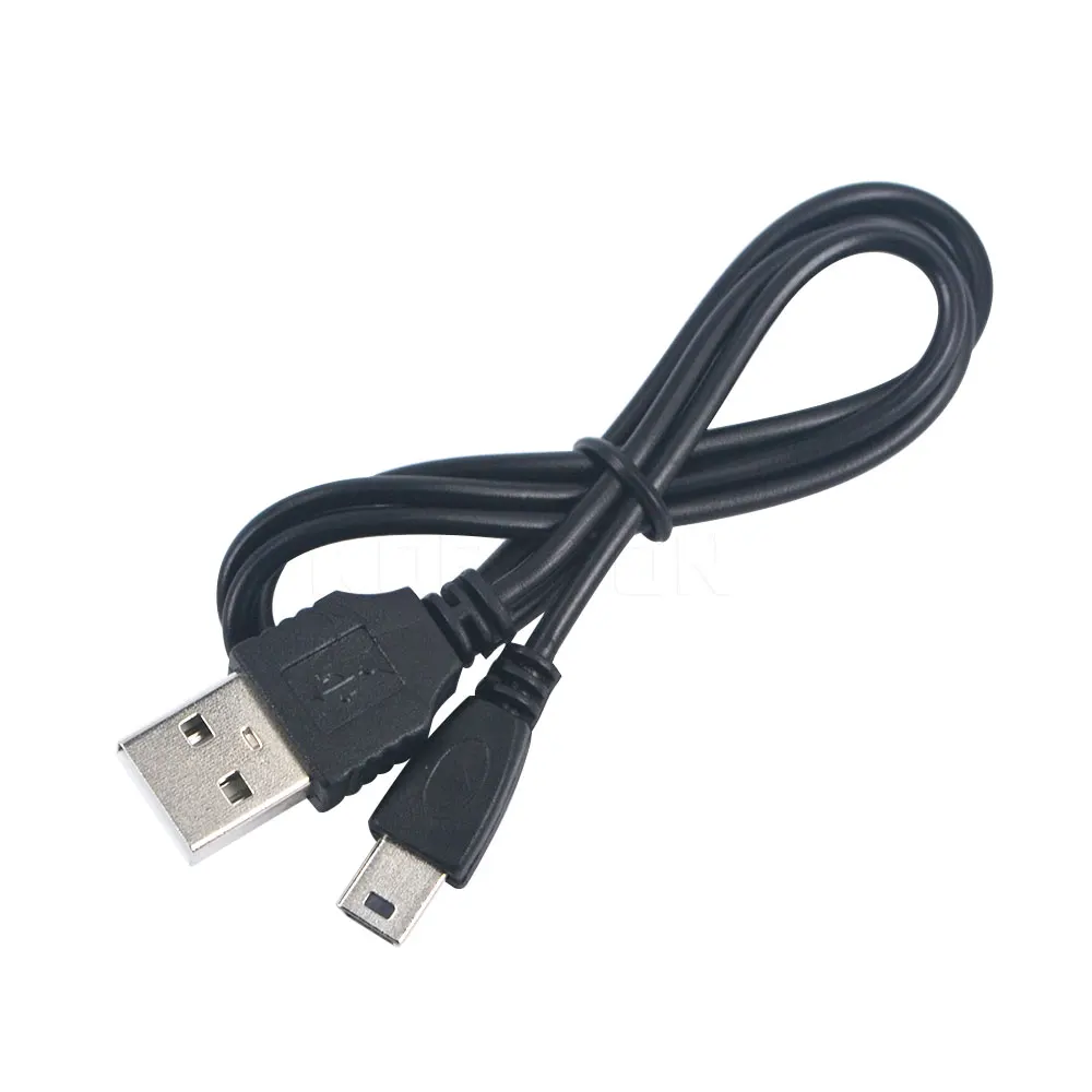 Kebidu 10 шт. 50 см USB 2,0 «Папа-папа» Mini 5-контактный B данных Зарядное устройство зарядный адаптер для кабельного шнура 5TLR адаптер Mini USB для MP3 MP4