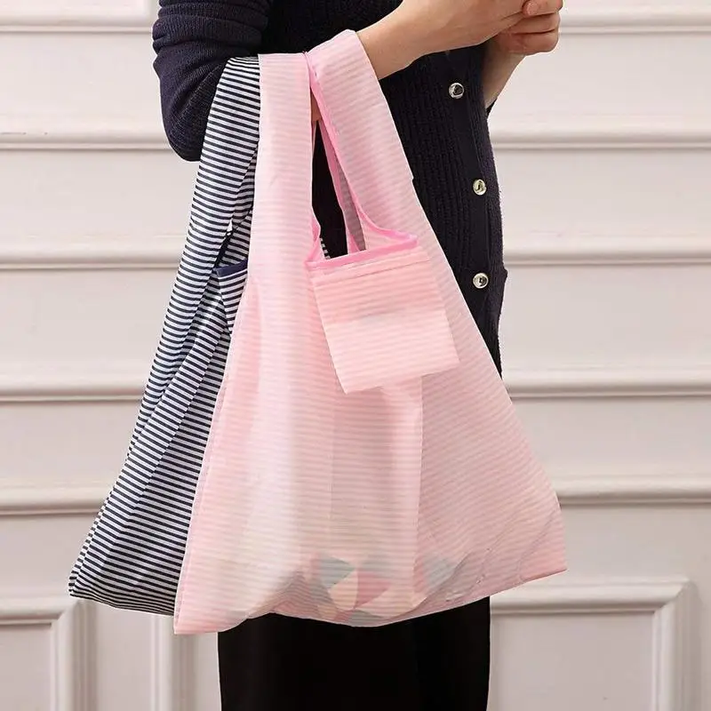 Fashion Shopping Bag Printing Foldable Green Tote Folding Pouch Handbags Convenient Large-capacity Storage Bags Fashion Shopping Bag Printing Foldable Green Tote Folding Pouch Handbags Convenient Large-capacity Storage Bags