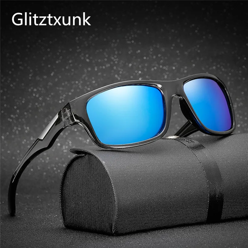 Glitztxunk поляризационные солнцезащитные очки мужские водительские оттенки мужские солнцезащитные очки для мужчин Ретро Дешевые Роскошные женские брендовые дизайнерские Gafas