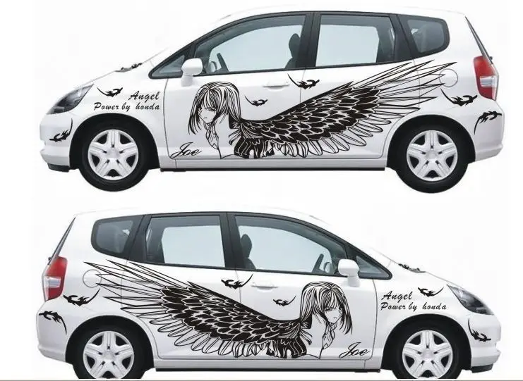 Виниловые наклейки на авто. Виниловые наклейки на кузов автомобиля. Автовинил в японском стиле. Наклейка на борт. Наклейка на борт.