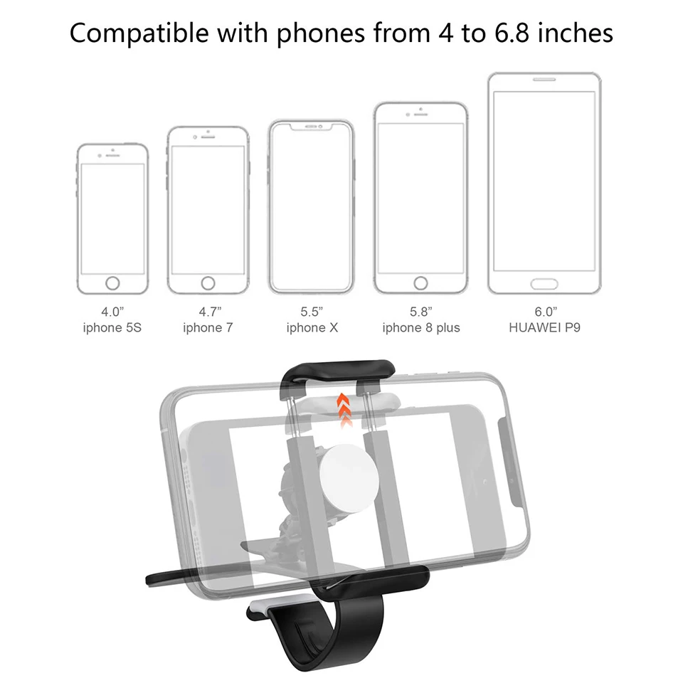 Универсальный автомобильный держатель для телефона на приборную панель 360 градусов, подставка для мобильного телефона, регулируемый держатель для мобильного телефона