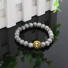 Faitheasy натуральная карта сплав индивидуальность высокомерие большие бусины Энергетический Браслет