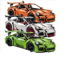 Decool 3368 2726 PCs A/B/C Modelo Technic Laranja Branco Verde Edifício Mini Compatível 42056 20001 Brinquedos para As Crianças Presentes