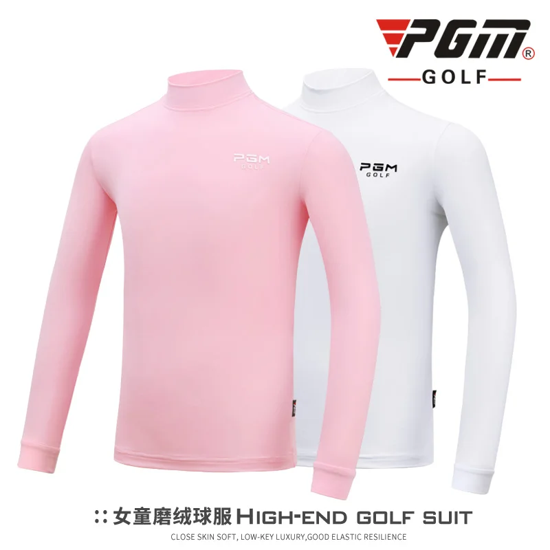 Новые футболки для гольфа, джемпер для девочек осенне-зимняя одежда детская одежда для гольфа плюшевое теплое базовое пальто рубашка с длинными рукавами kleding