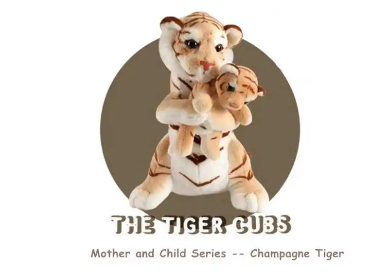 Симпатичная игрушка для мамы и ребенка с тигром, плюшевая игрушка, Детская кукла с милым тигром, реквизит для фотосессии, детский подарок 48 см, 19 дюймов