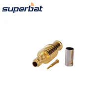 Superbat rf MCX обжимной прямой штекер разъем для коаксиального кабеля RG174, RG316, RG-188A, LMR100