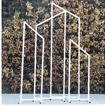 Свадебный реквизит скошенный геометрический экран сценический дисплей Свадебный трехмерный цветок стойка декоративный фон железная арка
