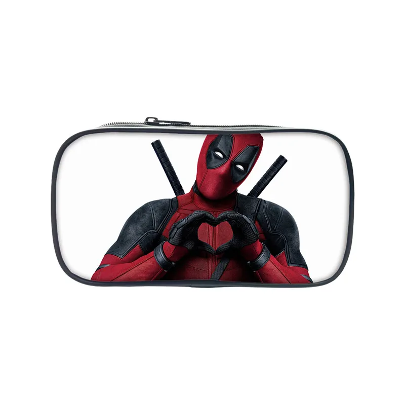 

2017 New Fashion 3D Printing Pencil Deadpool Case Casual Students School Supplies Deadpool Coin Purse Custom Drop Shipping