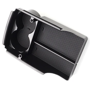 

Accessories Center Console Tray Parts Tidying Organizer Black Portable