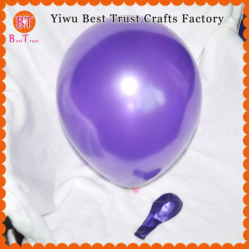 dark purple 12 inch metallic latex balloon
