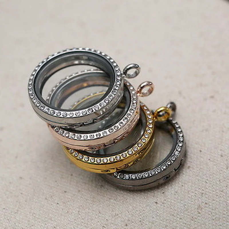 30 мм Серебряный Плавающий круглый магнит медальон Подвеска амулеты память фоторамка медальон ожерелье для женщин подарок на год
