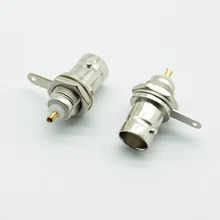 5 pçs/lote BNC Fêmea Soquete Solda Conector Chassis Panel Mount Cabo Coaxial Para Peças De Máquinas De Solda