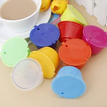 1 шт., 13 цветов, многоразовые капсулы для кофе, Пластиковые Многоразовые, совместимые с фильтром для кофе, корзин