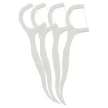 50 штук Пластиковые зубочистки, белые зубочистки