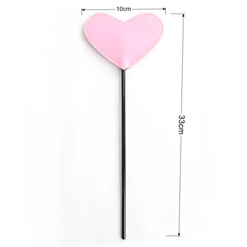The Heart Tip Crop Whips fantasy Pleasure tickler paddle cosplay game Slave BDSM sex toys for couples beginner bondage spank 5