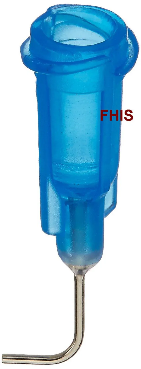 Stainless Steel Precision Bent Needle for Fluid Dispensing, 90 Angle