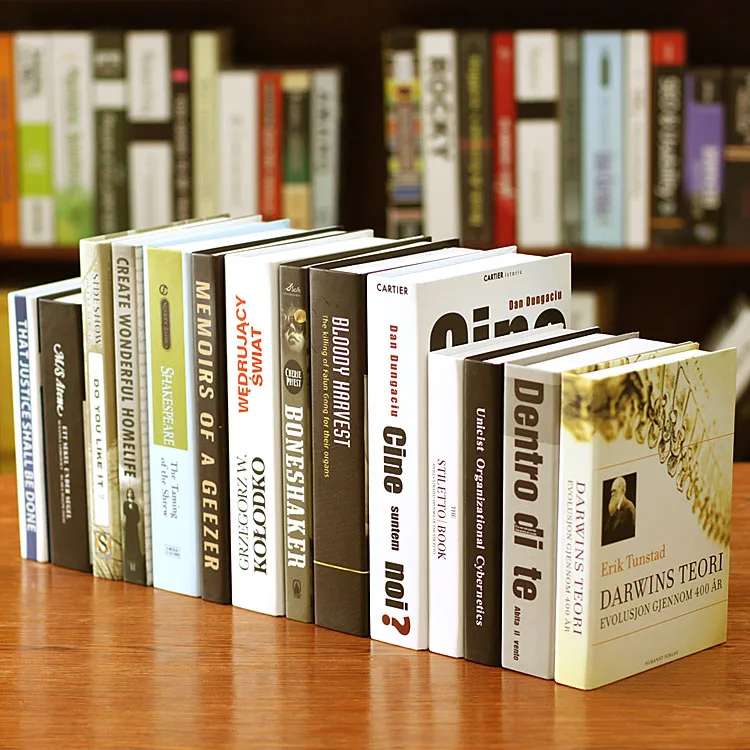 

10PC book ornament decorative study photography props simple modern Fake BH-52 simulation Book decoration