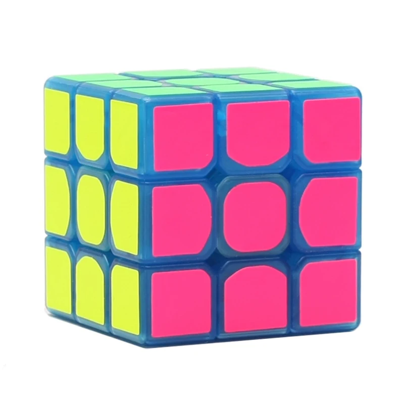 Luminous Blue 3 3 3 Magic Cubes Night Upgrade Version of children s Smooth Creative Racing
