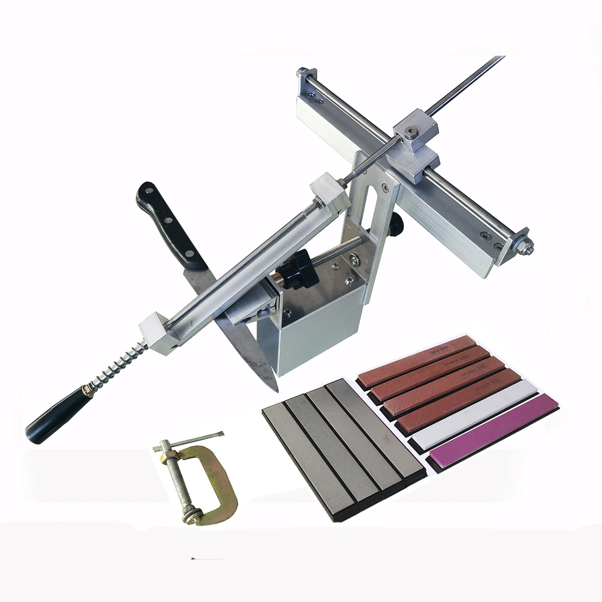 Cena 7 generacji EDGE pro ostrzałka z suwakiem system DQK ze stopu aluminium profesjonalny nóż szlifierka diamentowa osełka skóra