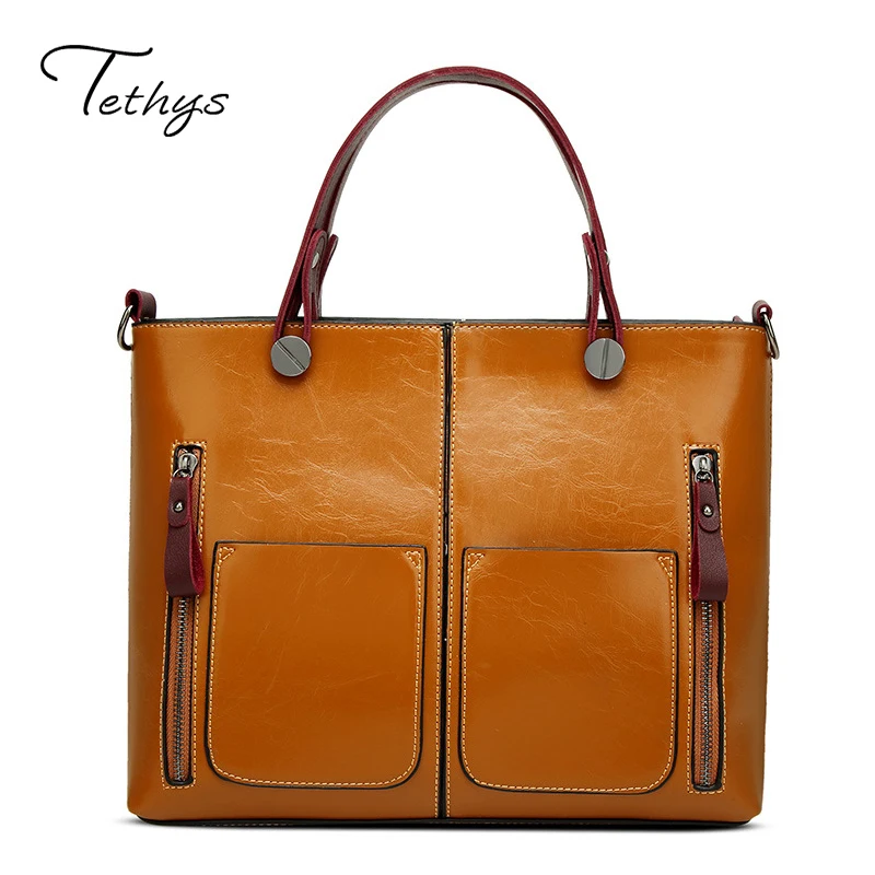 Tethys 2017 Spring New Leather font b Bag b font font b Women b font font