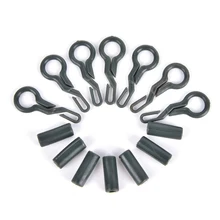 20 Набор рыболовных терминалов снасти безопасная клипса Карп рыболовные снасти инструмент Аксессуары оборудование с булавками резиновые трубки для оснастки