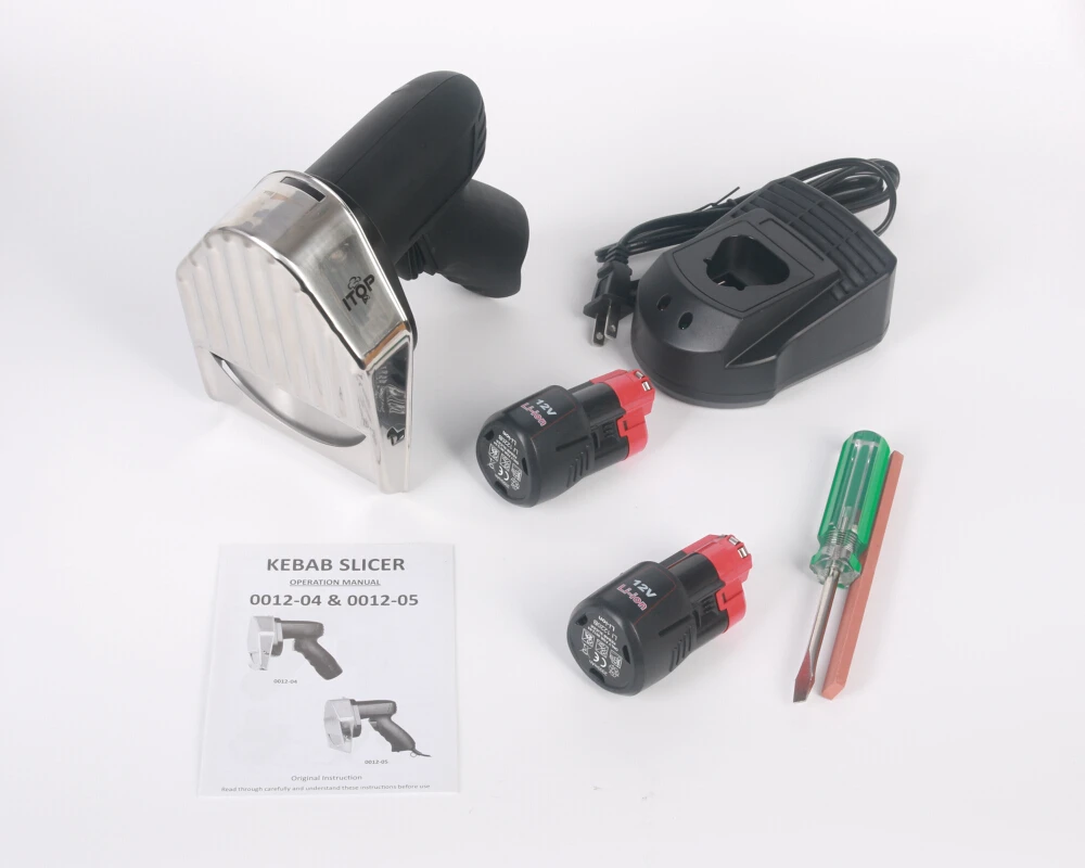 0012-04 Kebab Slicer with Battery Shawarma Doner Knife Turkey Electric Gyros Cutter Meat Cutting Machine 110V 220V 0012-04 Kebab Slicer with Battery Shawarma Doner Knife Turkey Electric Gyros Cutter Meat Cutting Machine 110V 220V