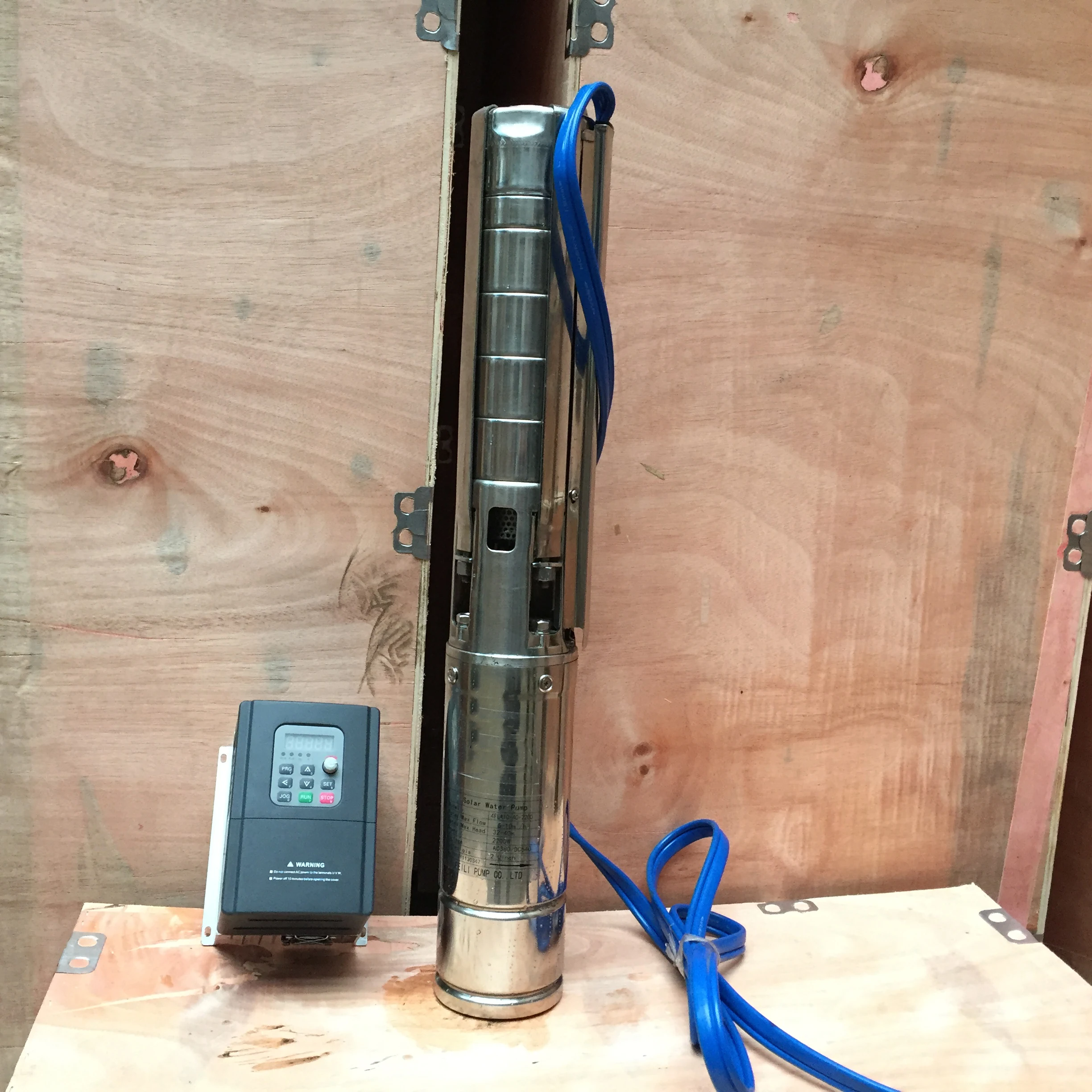 Permanent magnet synchronous motor solar pond pump kit 4 inch DC&AC submersible dc solar water pump for irrigation