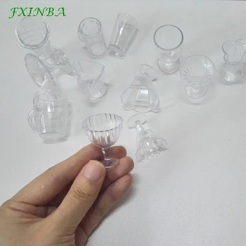 FXINBA 12 шт./компл. мини-чашки для слизи DIY моделирование глина торт украшения разбрызгивает игрушки коробочка с грязью Lizun поставки слаймов
