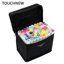 TOUCHNEW 30/40/60/80 Цвет двойной головкой набор маркеров для живописи алкоголя эскиз Маркеры Ручка для художника для рисования манга дизайн искусство Сделано в Китае