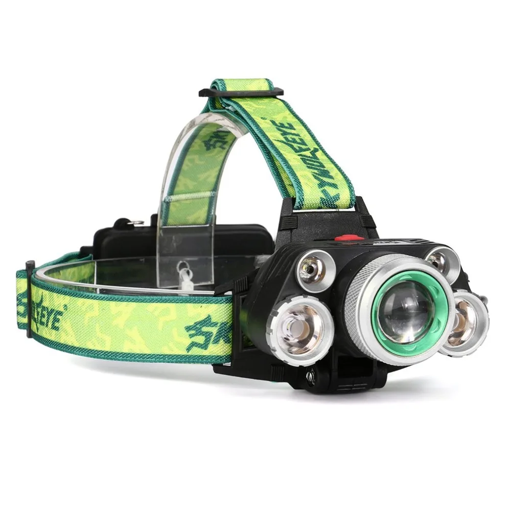 F603 head mounted zoom headlight LED headlights glare searchlight gold