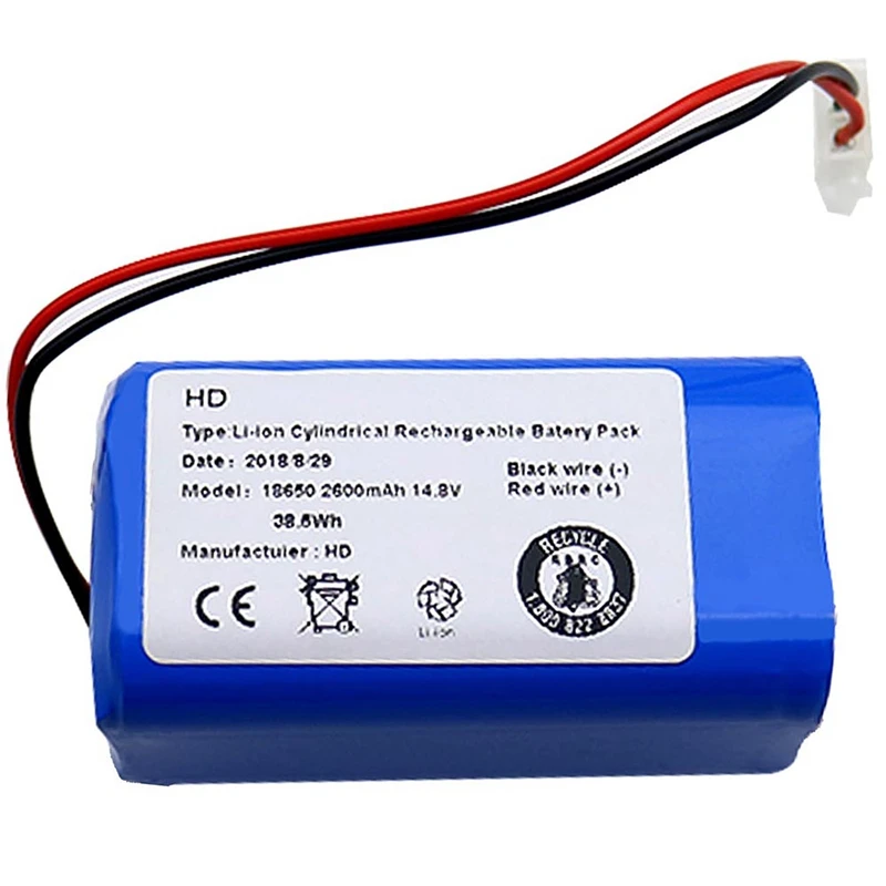 Rechargeable for Ilife Ecovacs Battery 14.8V 2600Mah Robotic Vacuum Cleaner Accessories Parts Chuwi A4 A4S A6 | Бытовая техника