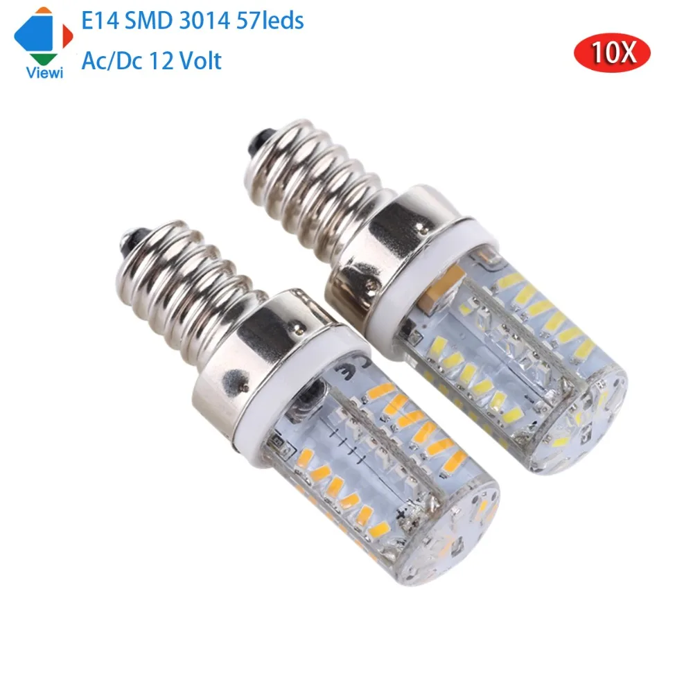 Светодиодная лампочка e14 с ampoule Viewi 10X переменный/постоянный ток 12 Вольт 3014 57